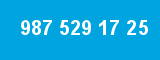 987 529 17 25 987 529 17 25